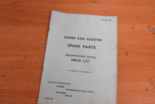 1966 moped and scooter - moped, spare