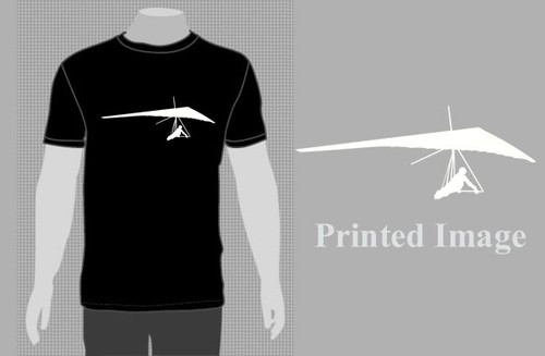 Black printed hang gliding - black,