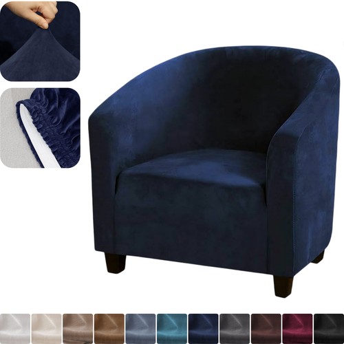 Velvet tub chair - velvet, slip