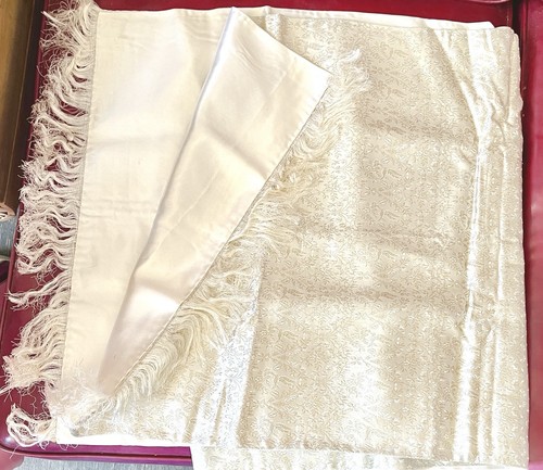 Vintage ivory satin - vintage,