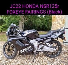 Honda NSR125 NSR 125 R JC22 Foxeye Fairings Plastic Fairing Set Bundle Black