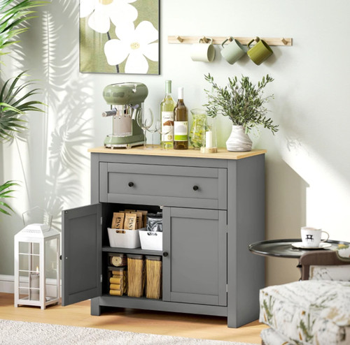 Grey storage cabinet drawer - storage,