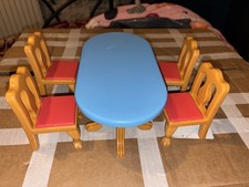 Vintage Little Tikes Place Grand Mansion Dolls House Dining Room Set 5526 dolls
