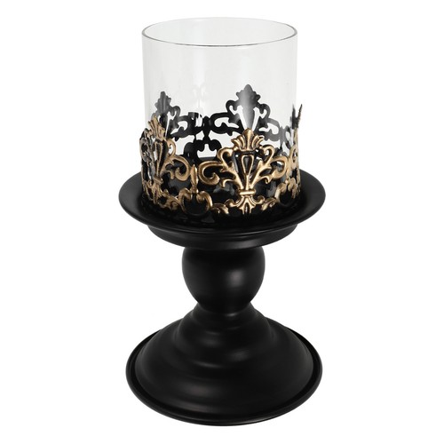 European metal candle holder - european,