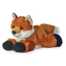 NEW AURORA 20cm FLOPSIES PLUSH RED FOX CUDDLY SOFT TOY TEDDY - 12745