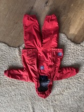 Winter Jojo Maman Bebe Dungerees and Jacket Age 3-4  RED And Blue Stripes 2sided