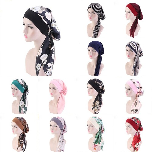 Women stretch bonnet turban - stretch,