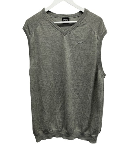Nike golf sleeveless grey knit - nike,