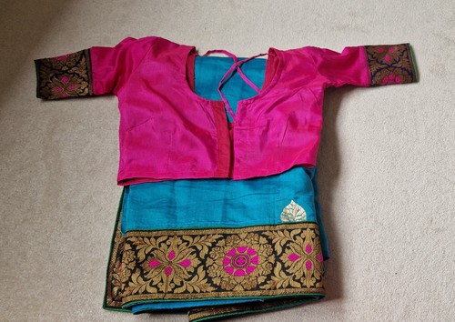 Bnwot silk mix - turquoise, and