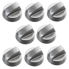 8 x Silver Oven Knobs For BUSH ZANUSSI LEISURE GORENJE Hob Cooker Switch Knob