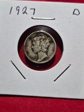 Strong 1927 d merc dime. Clear