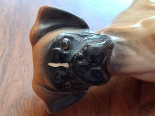 Vintage ceramic boxer - , dog
