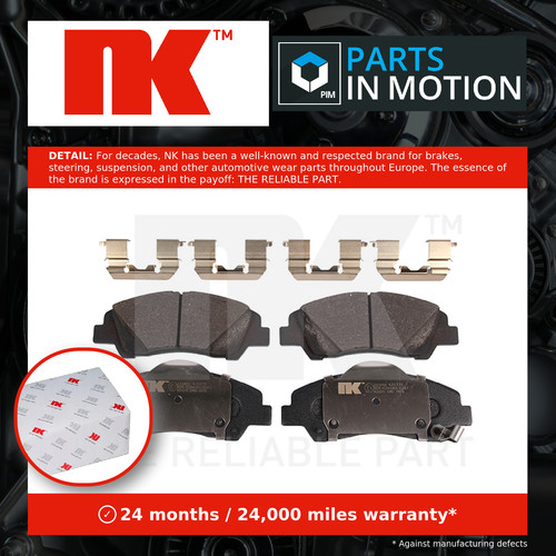Brake pads set fits hyundai - fits,