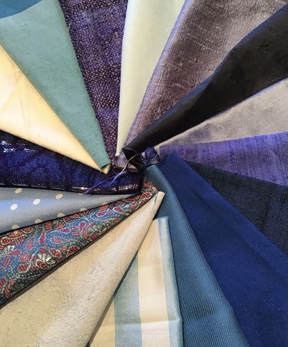 100 silk fabric remnants - silk,