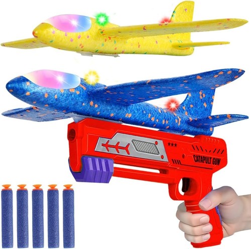 Red foam airplane - launcher, toy