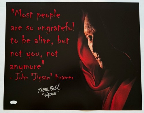 Tobin bell signed 16x20 photo - tobin,