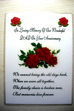 Laminated Memorial Remembrance