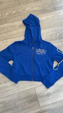 Ed Hardy Blue Cropped Hoodie