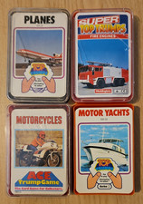 Vintage top trumps bundle 4 Packs Motorcycles, Fire Engines, Motor Yachts,Planes
