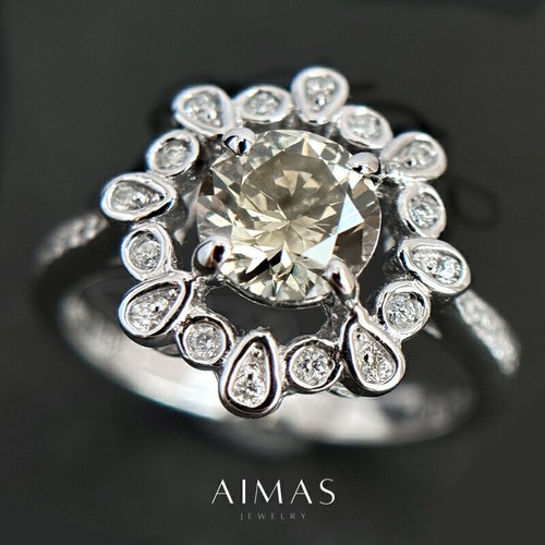 069ct brown diamond - diamond, ring