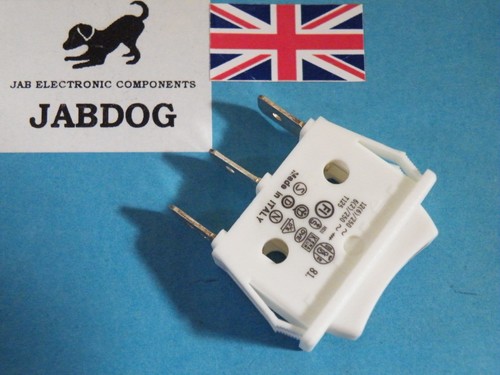 White rocker switch spst - rocker,