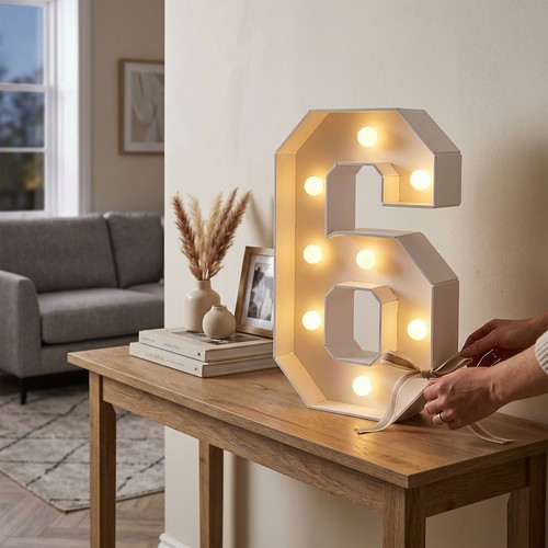 Led light number warm - up,