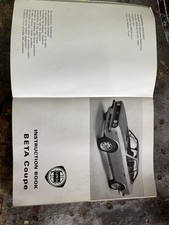 Lancia Beta Coupe Instruction