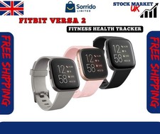 New Fitbit Versa 2 Health & Fitness Smartwatch Voice Control Sleep Score Music