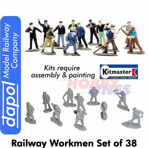 Workmen model railway figures - workmen,