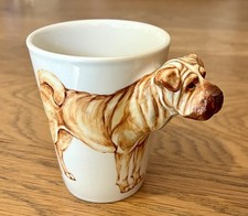 Blue Witch Shar-Pei Dog Mug. Unused. Perfect Condition