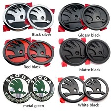 Pcs 80mm/90mm Skoda Emblem