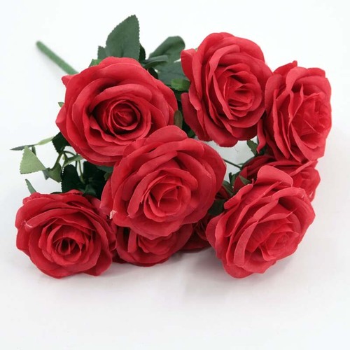 Heads silk rose artificial - 10,