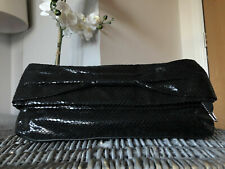 Obsessions Clutch Bag Black Snake Print Purse