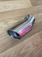 Car Universal Round Bend Stainless Steel Chrome Exhaust Tail Muffler