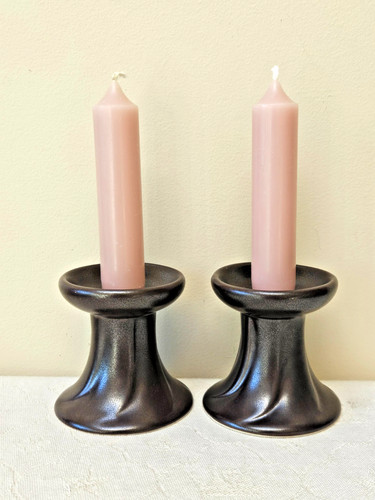Hoganas brown ceramic candle