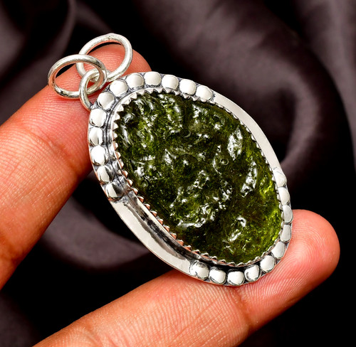 Moldavite gemstone 925 - gemstone,