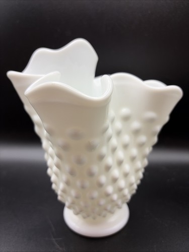 Vtg milk glass hobnail - vtg,