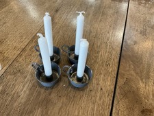 Rowan  And Wren Mini Candle Holders X 4 and 16 Mini Candles