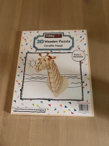 Wooden puzzle giraffe head - 3d,