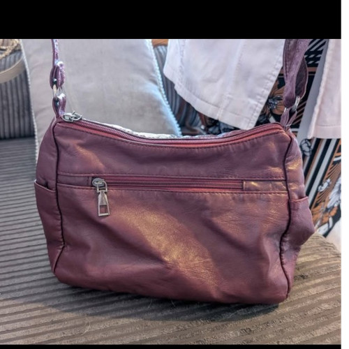 Burgundy faux leather - burgundy,