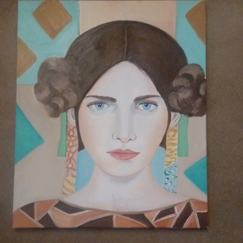 Oil painting portrait - painting,