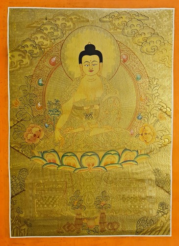 Thangka buddha gold tibet - thangka, ~