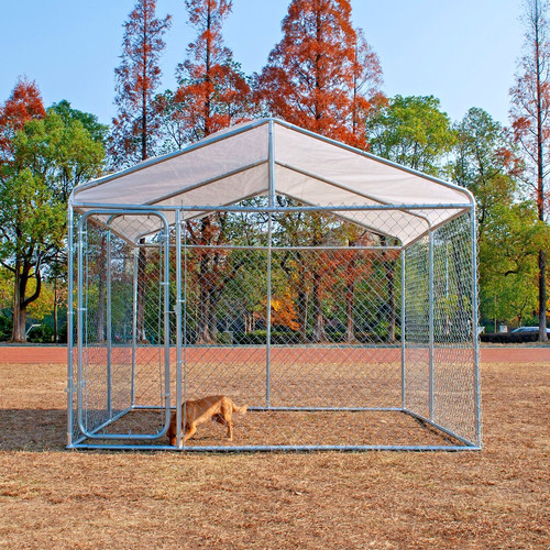 10x10ft large outdoor dog run - 10x10ft,
