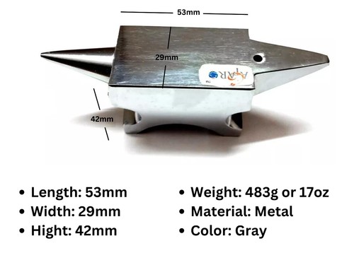 Miniature horn anvil for - horn,