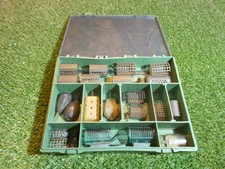 River fishing feeders in box job lot Korum Daiwa Guru FISHING SET UP