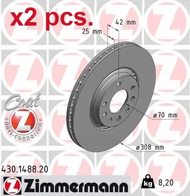 Pcs front brake disc rotos - front,