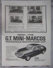 1965 Mini Marcos Original advert No.1