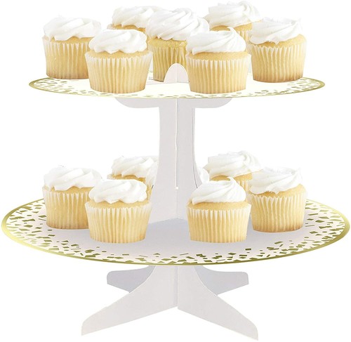 Round cardstock cupcake - round, stand