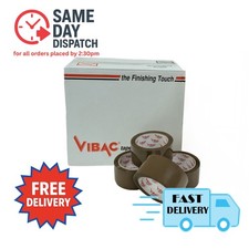 Vibac 828 Polypropylene Tape Acrylic Low Noise Brown 28mu 48mm X 66m Box of 36