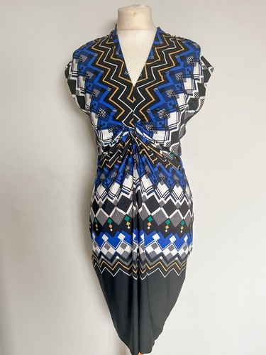 Ladies dress black blue - m&s,